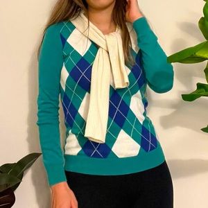 Tommy Hilfiger XS Argyle Sweater